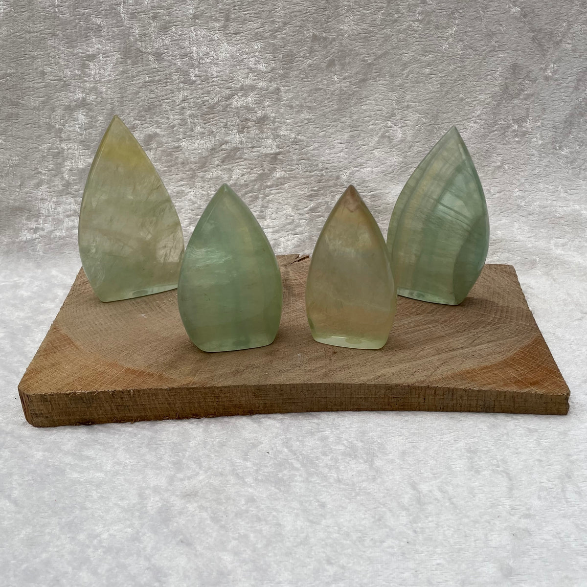 Green Candy Fluorite Flames