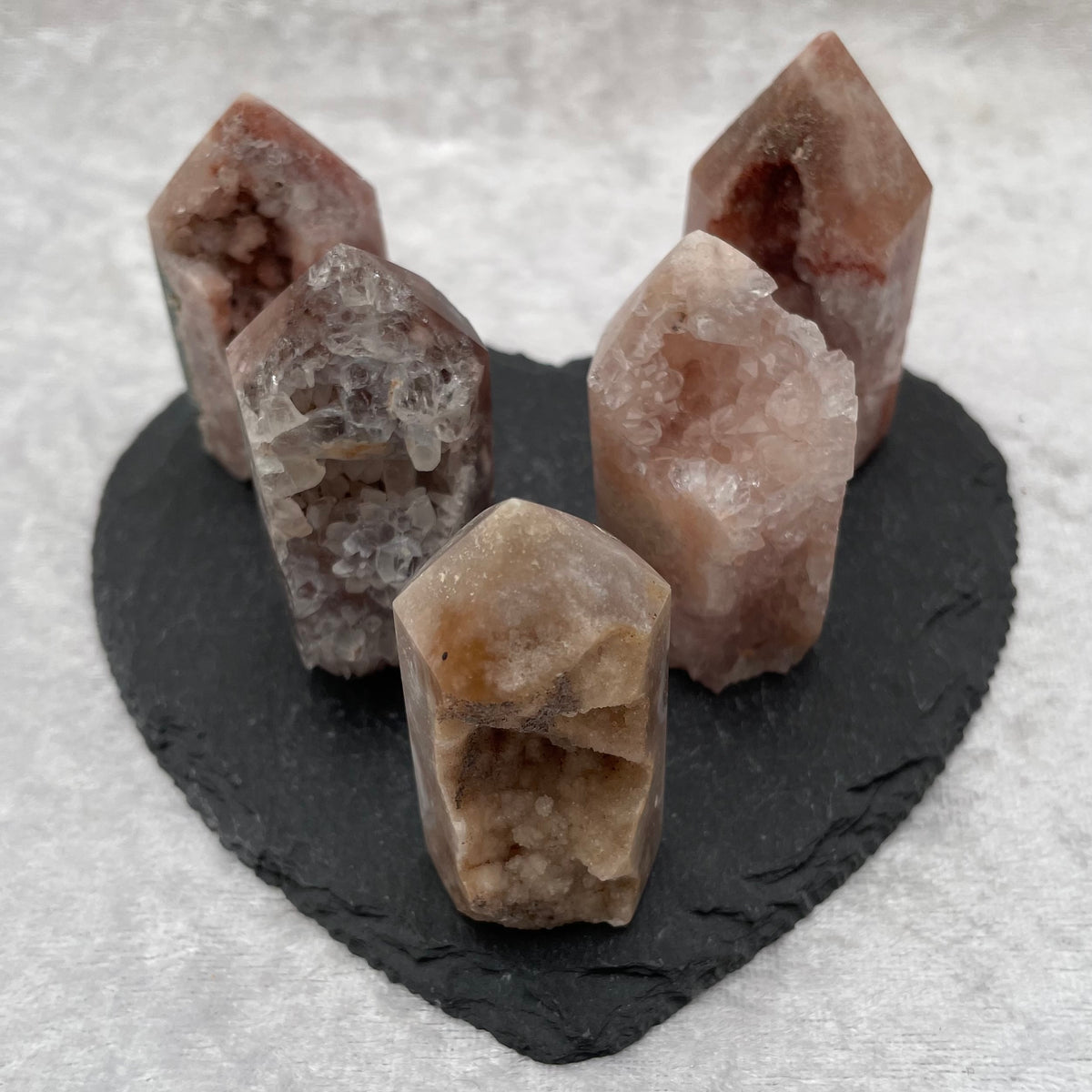 Mini Pink Amethyst Druzy Towers