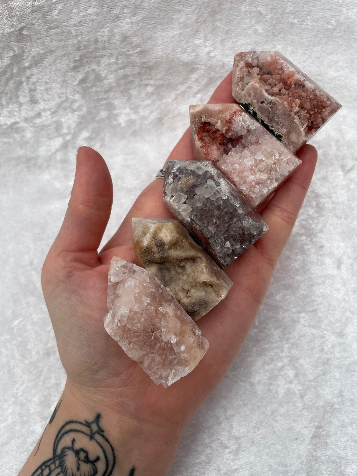 Mini Pink Amethyst Druzy Towers