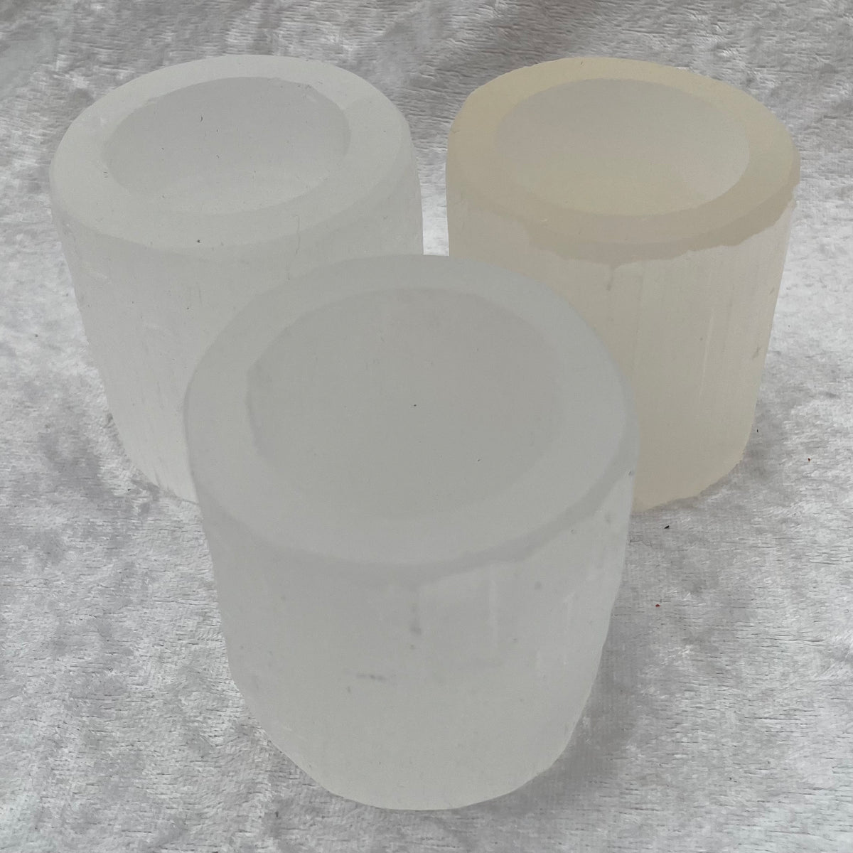 Selenite Tealight Candle Holders