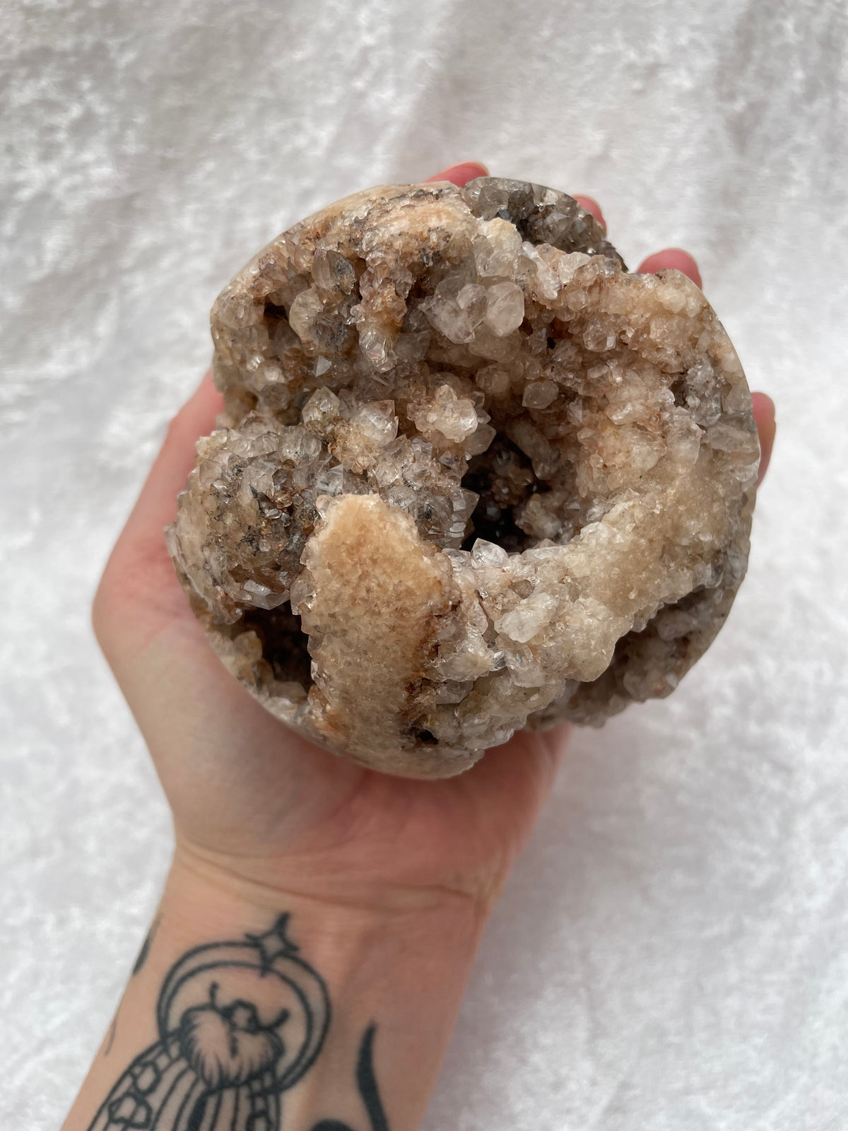 Large Pink Amethyst Druzy Geode Sphere