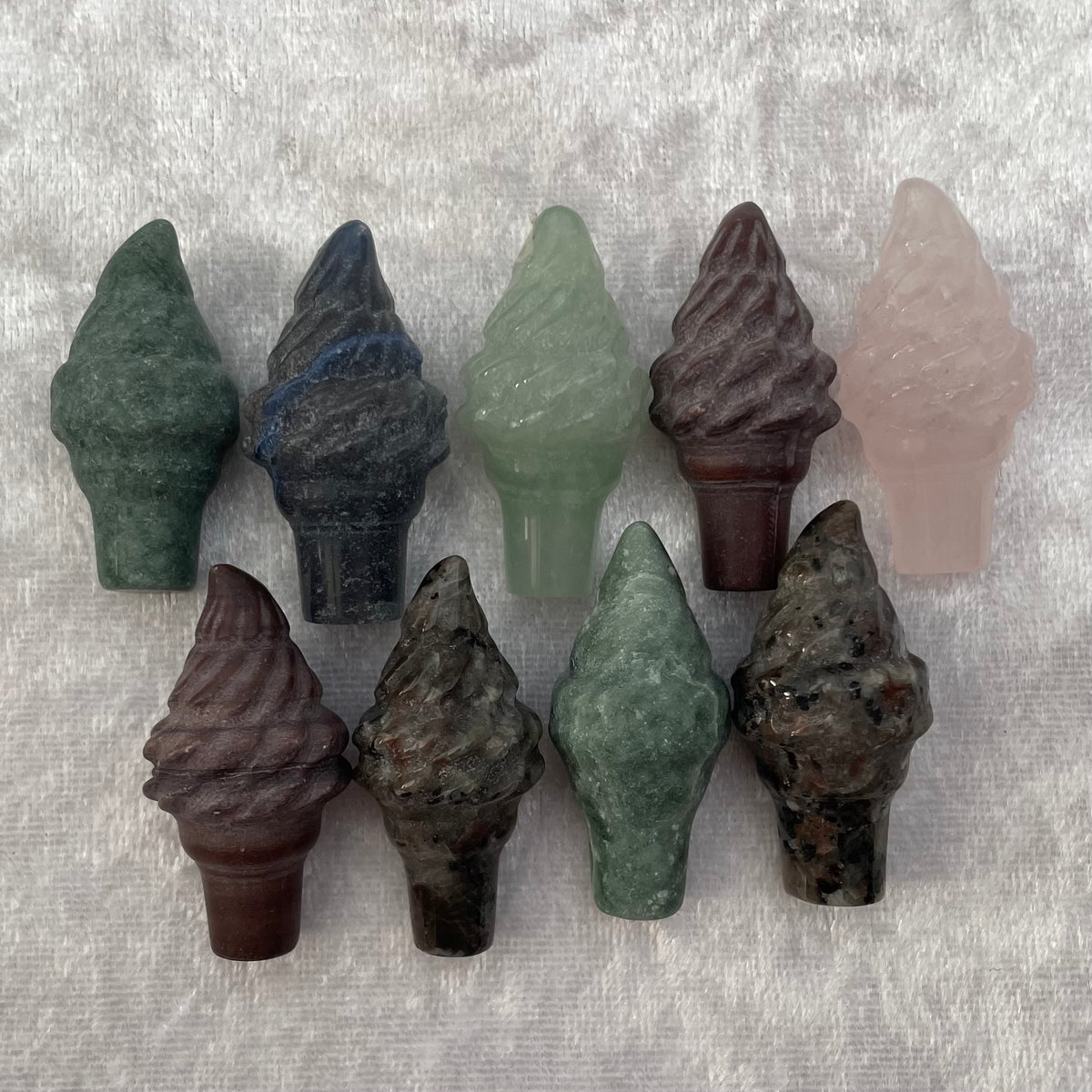 Mini Crystal Ice Cream Carvings