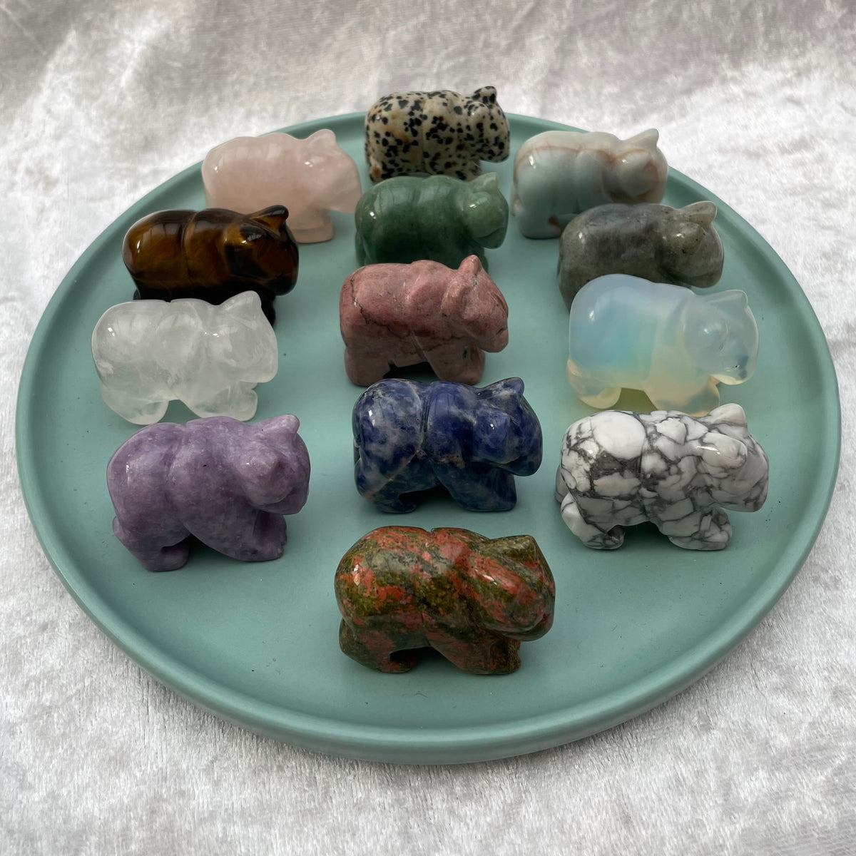 Crystal Bear Carvings