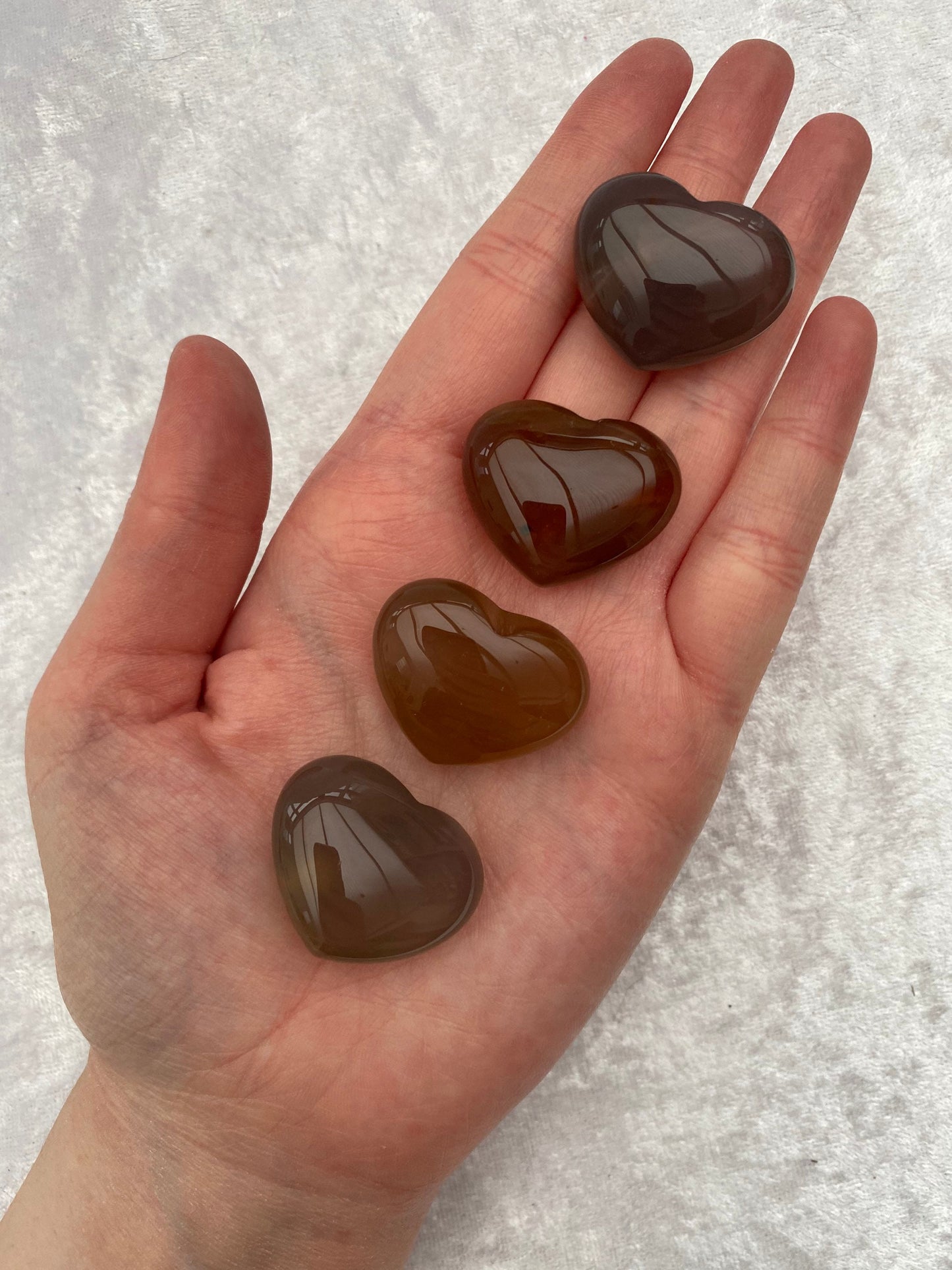 Mini Agate hearts