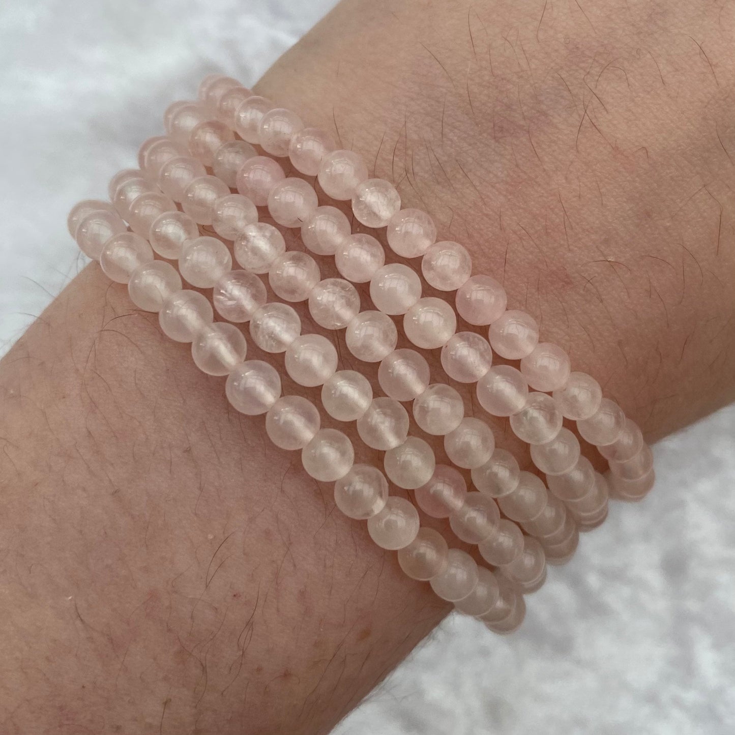 Rose Quartz beaded bracelets