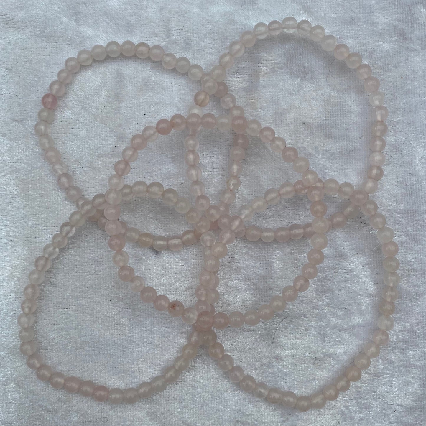 Rose Quartz beaded bracelets