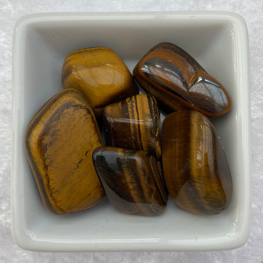 Tigers Eye tumblestones