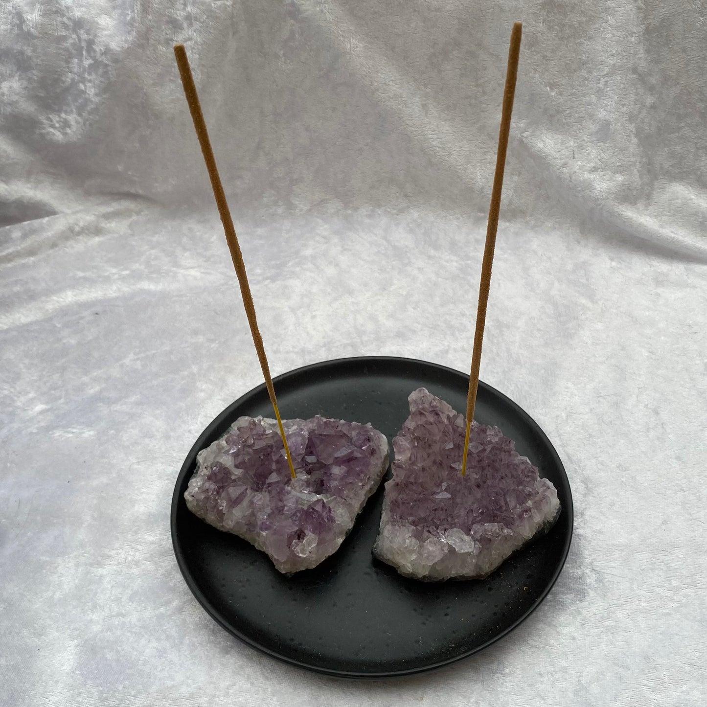 Amethyst incense holders