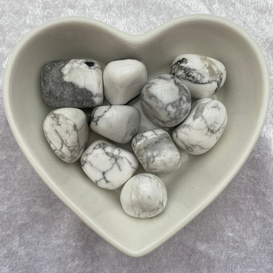 White Howlite tumblestones