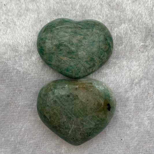 Amazonite hearts