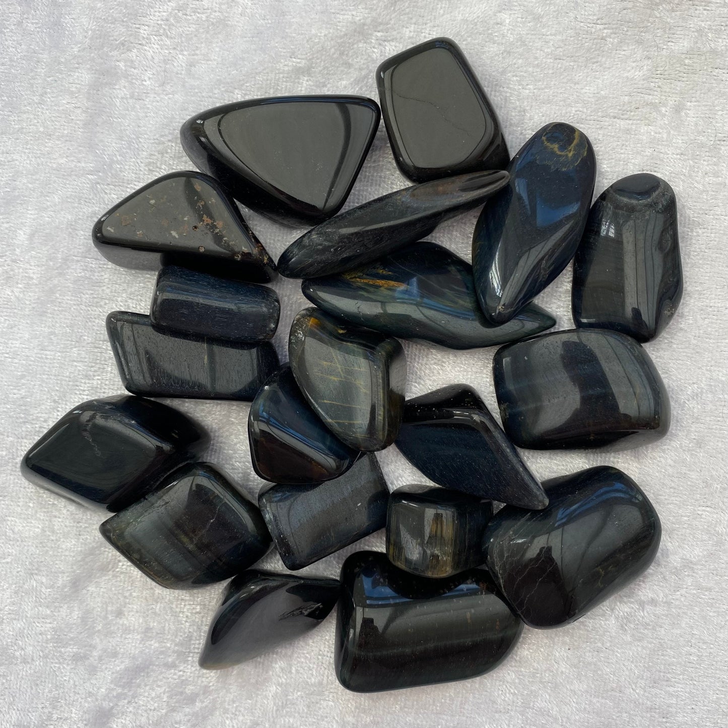 Blue Tigers Eye tumblestones