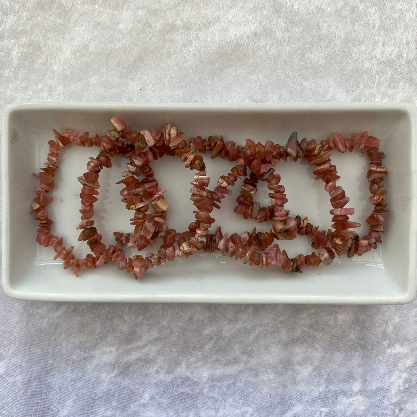 Rhodochrosite bracelets