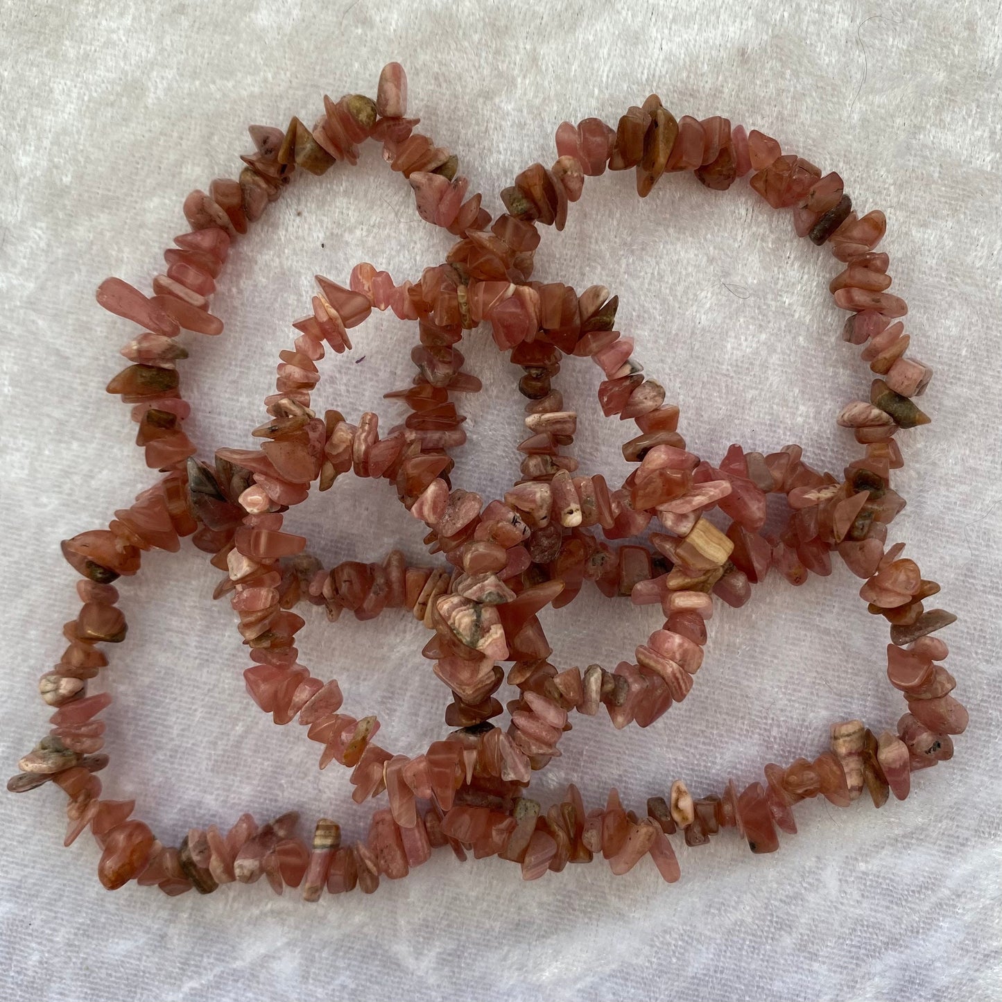 Rhodochrosite bracelets