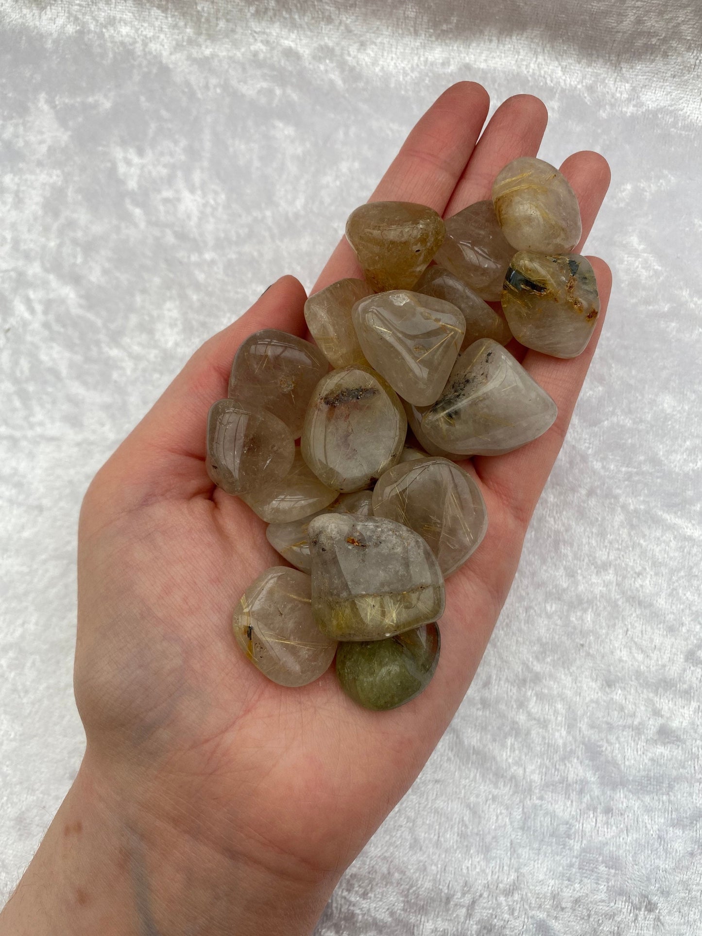 Golden Rutile Quartz tumblestones