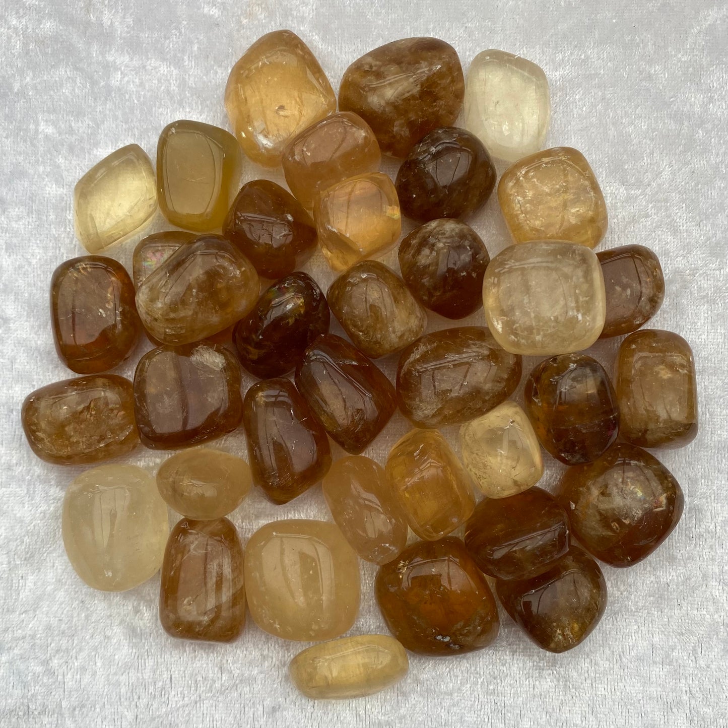 Honey Calcite tumblestones