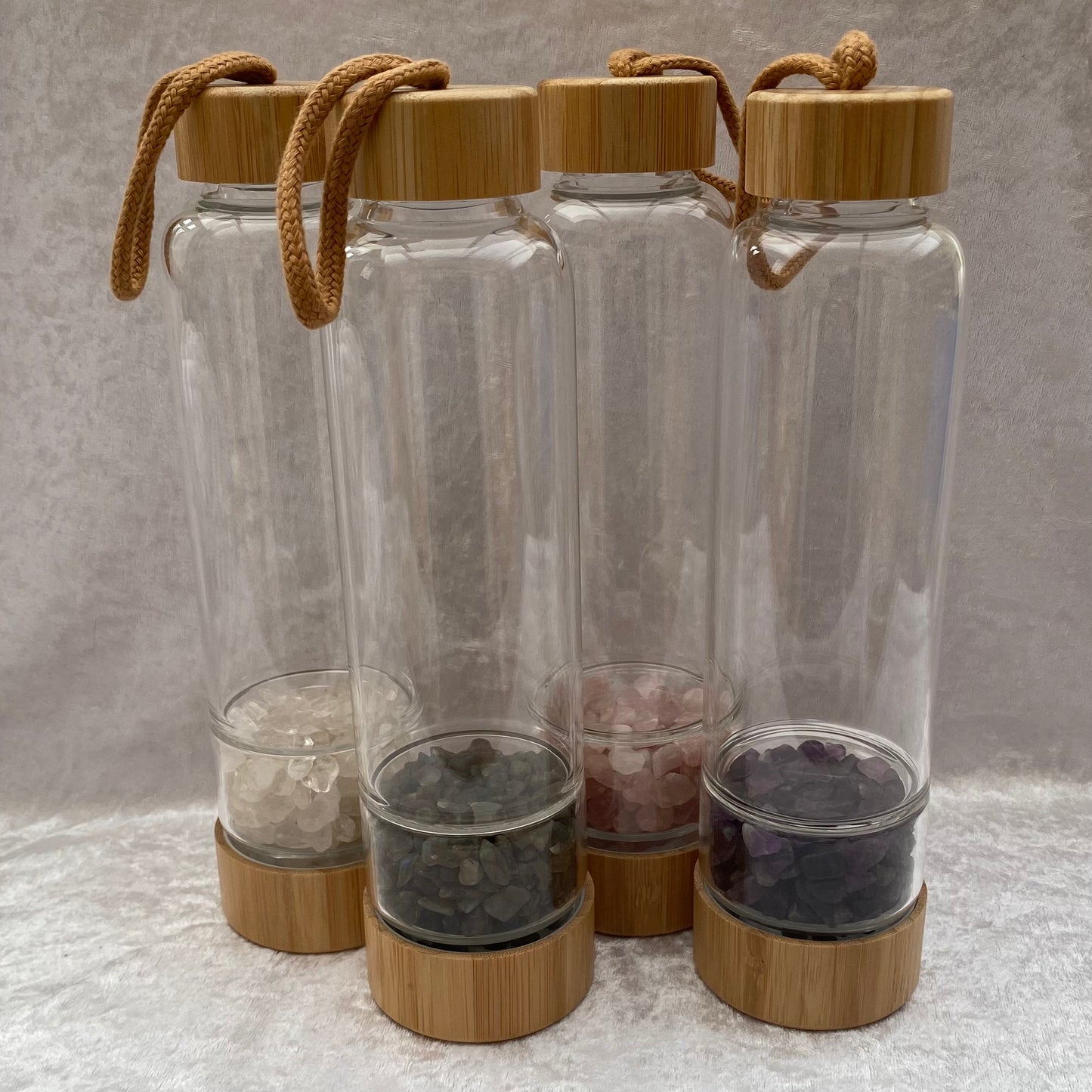 Crystal chamber water bottles
