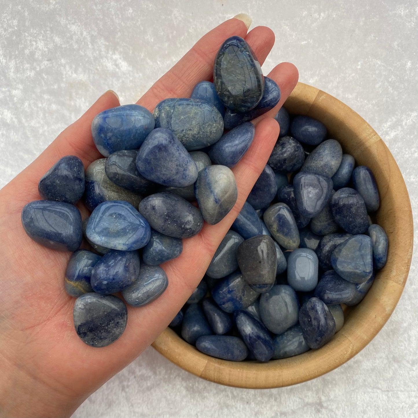 Blue Quartz tumblestones