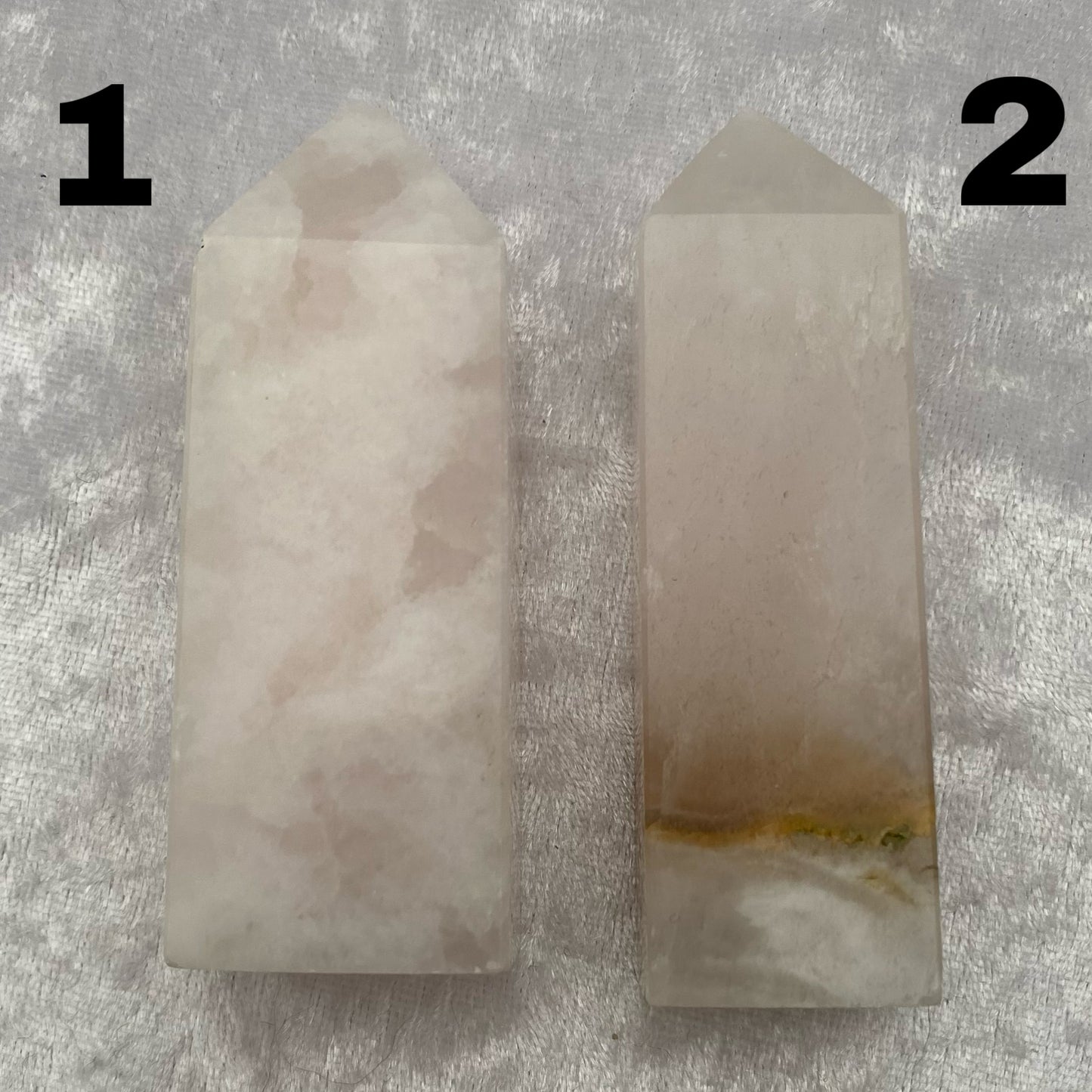 Pink Calcite Obelisks