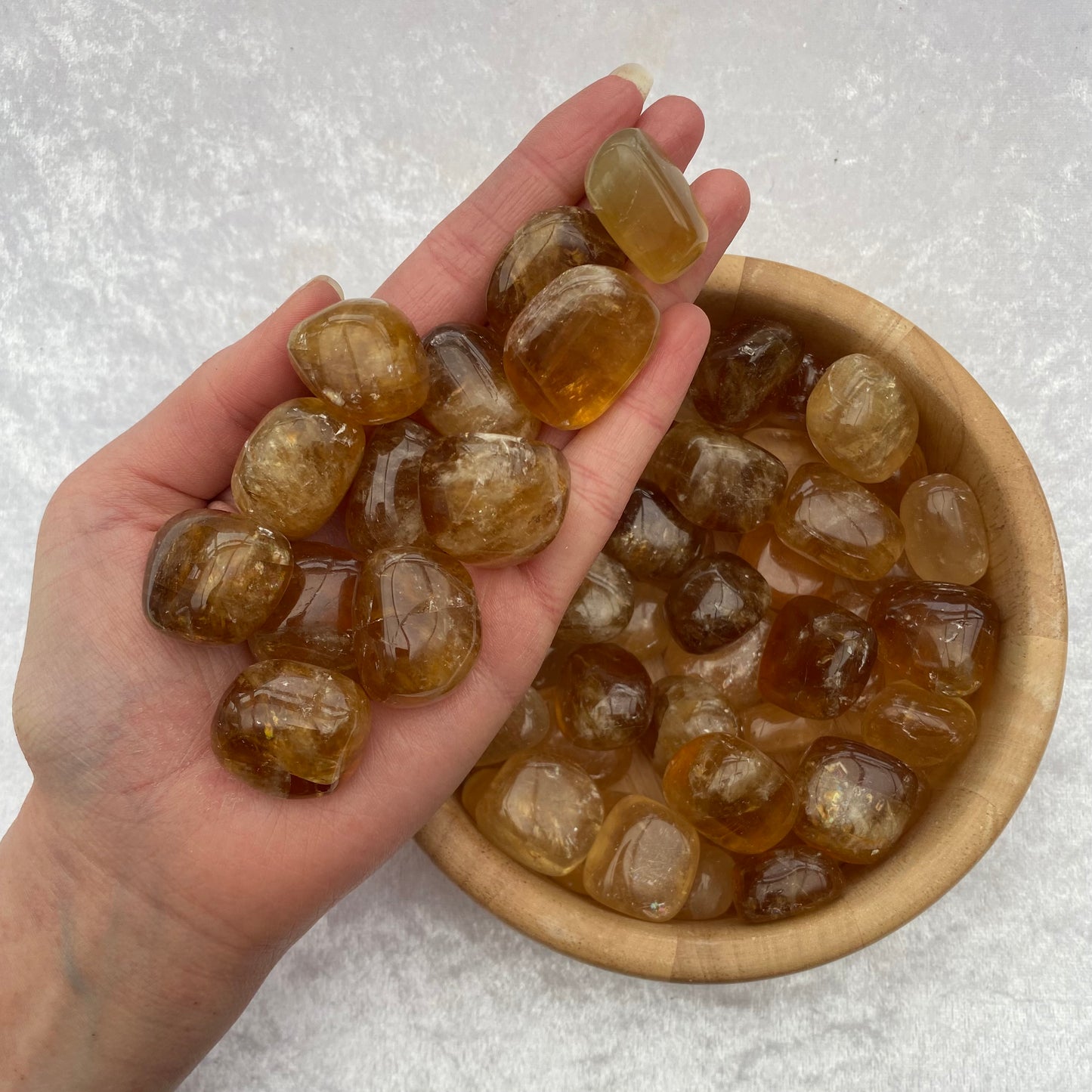 Honey Calcite tumblestones