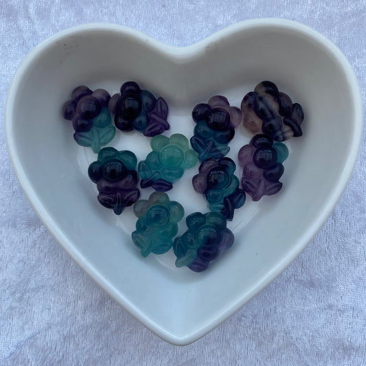 Mini Rainbow Fluorite flowers