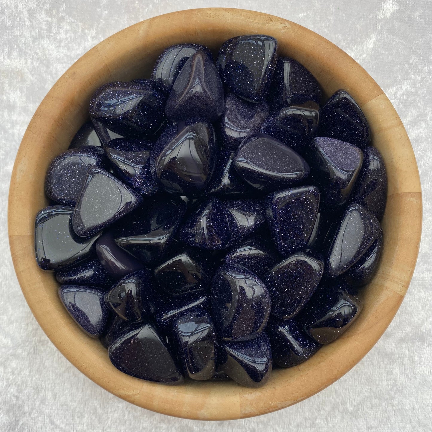 Blue Goldstone tumblestones