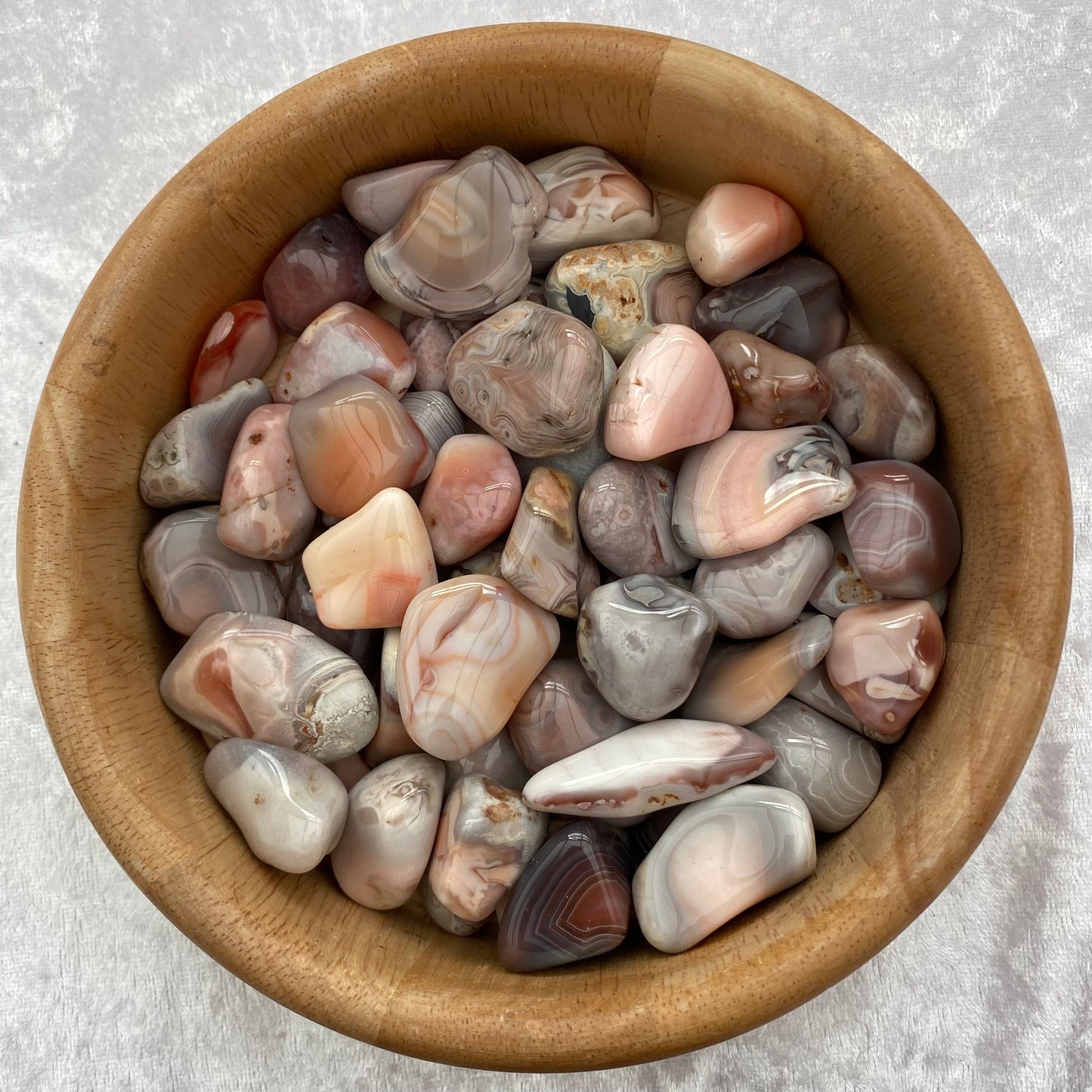 Pink Botswana Agate tumblestones