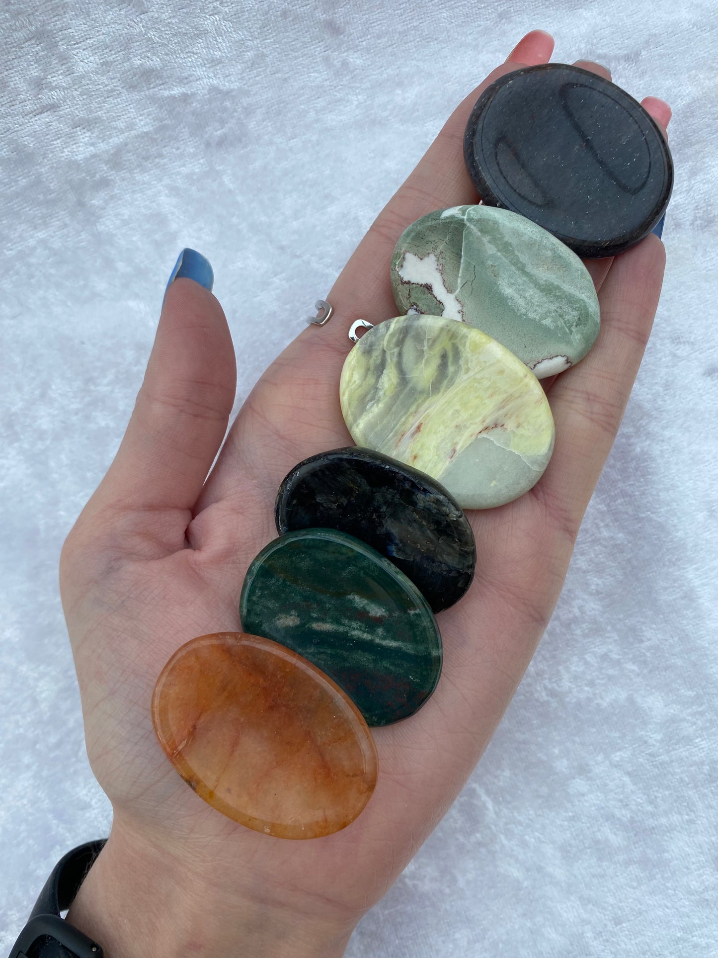 Mixed Crystal Worry Stones