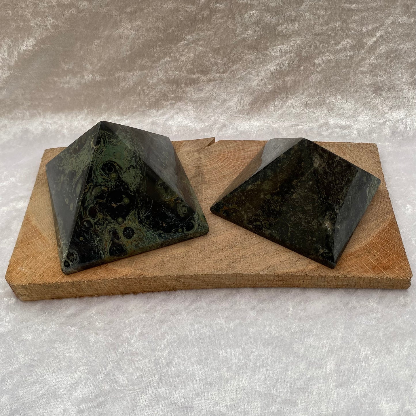 Large Kambaba Jasper pyramids