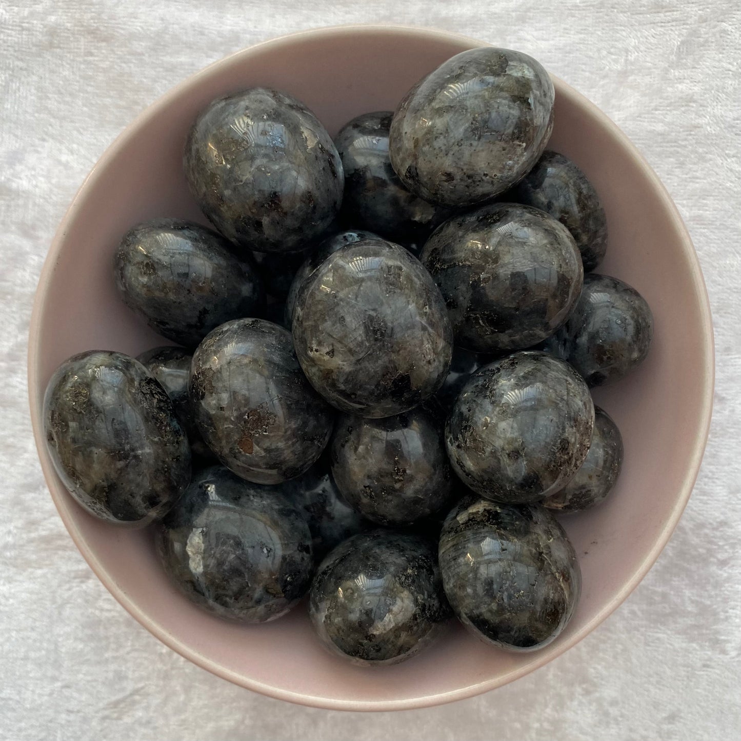 Large Larvikite tumblestones