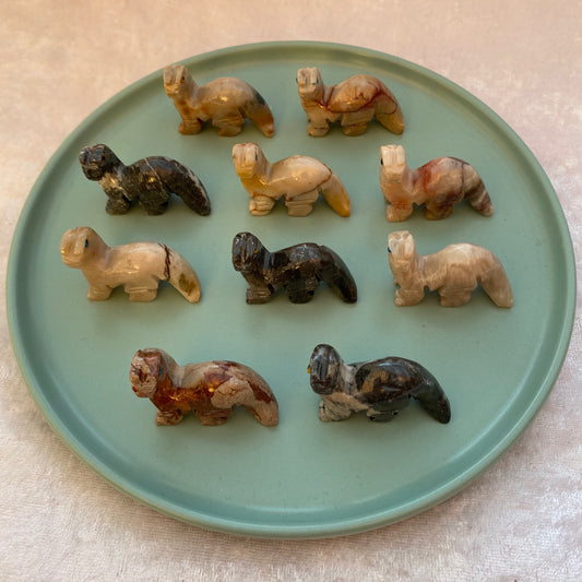 Soapstone brontosaurus