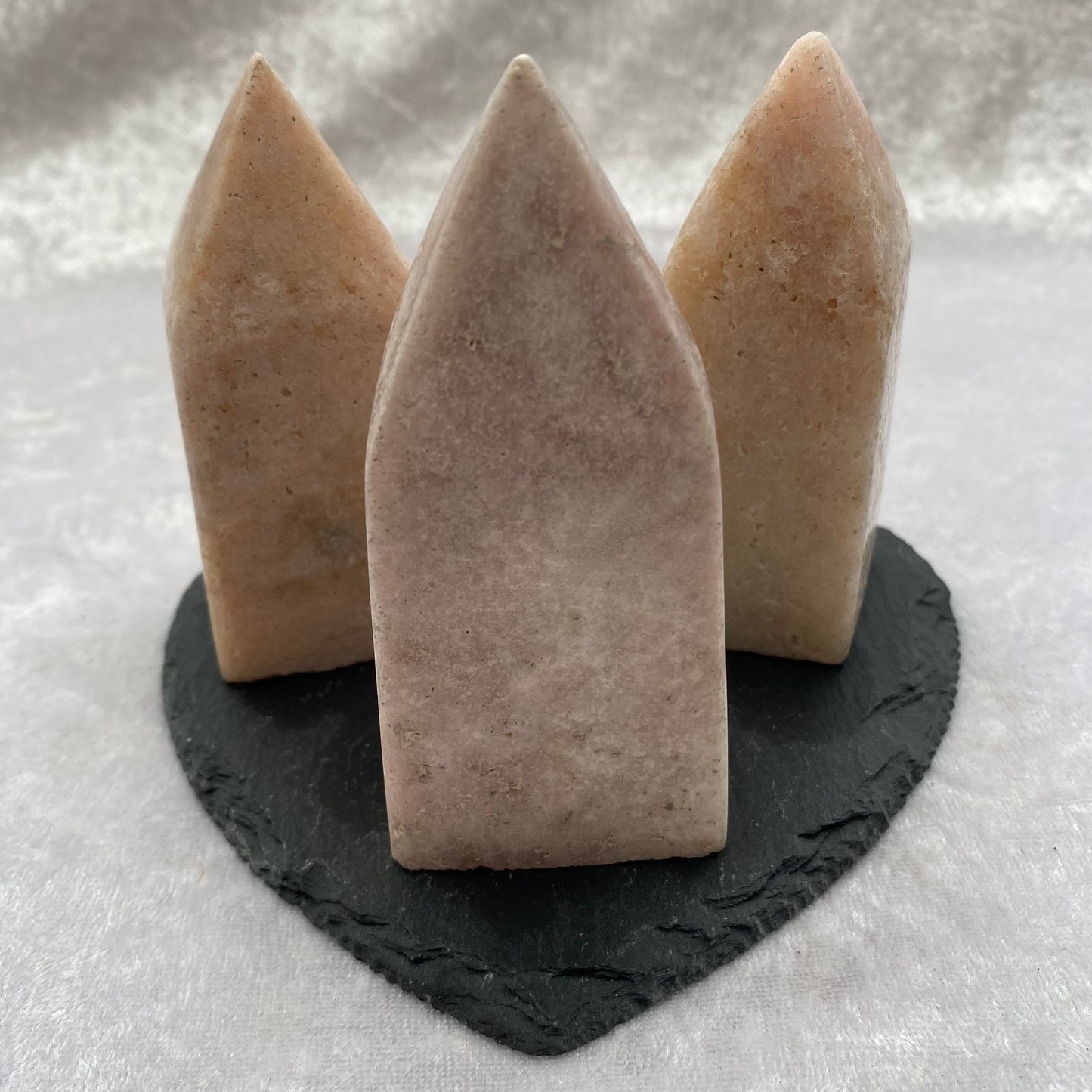 Pink Amethyst obelisks