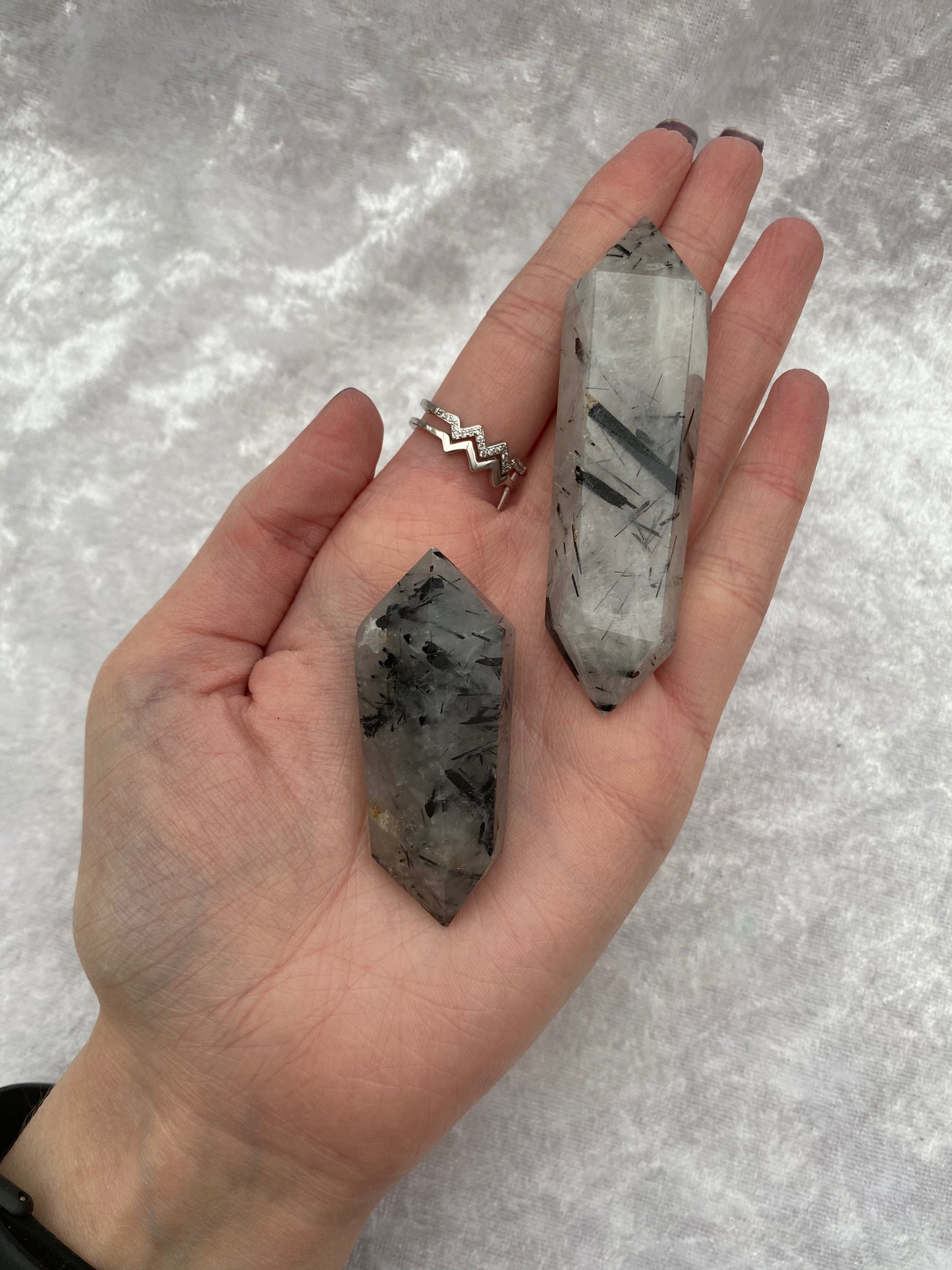 Tourmalated Quartz DT points