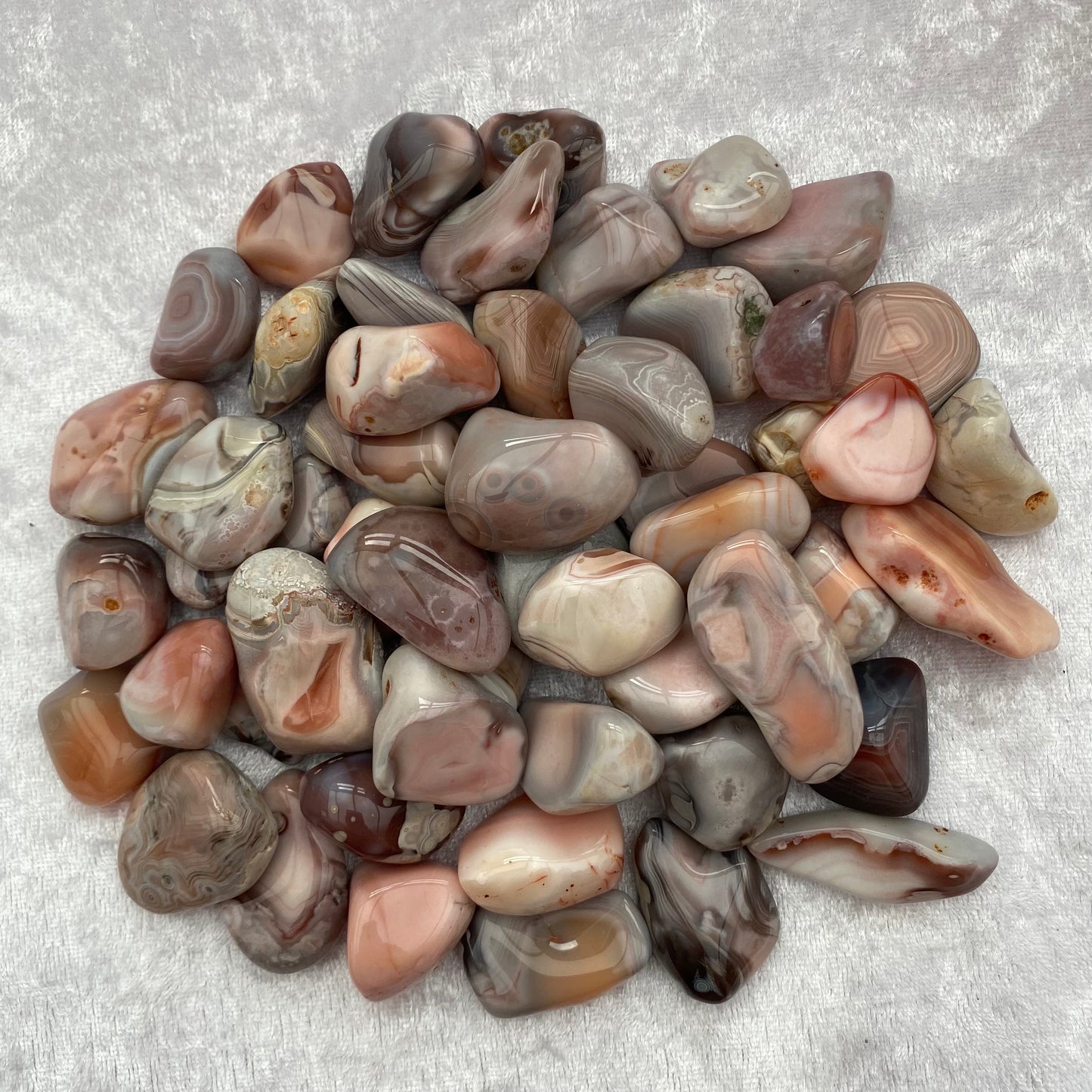 Pink Botswana Agate tumblestones