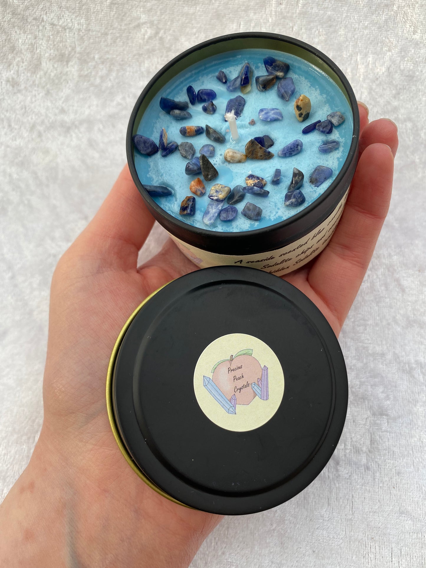 Seaside scented Sodalite candles