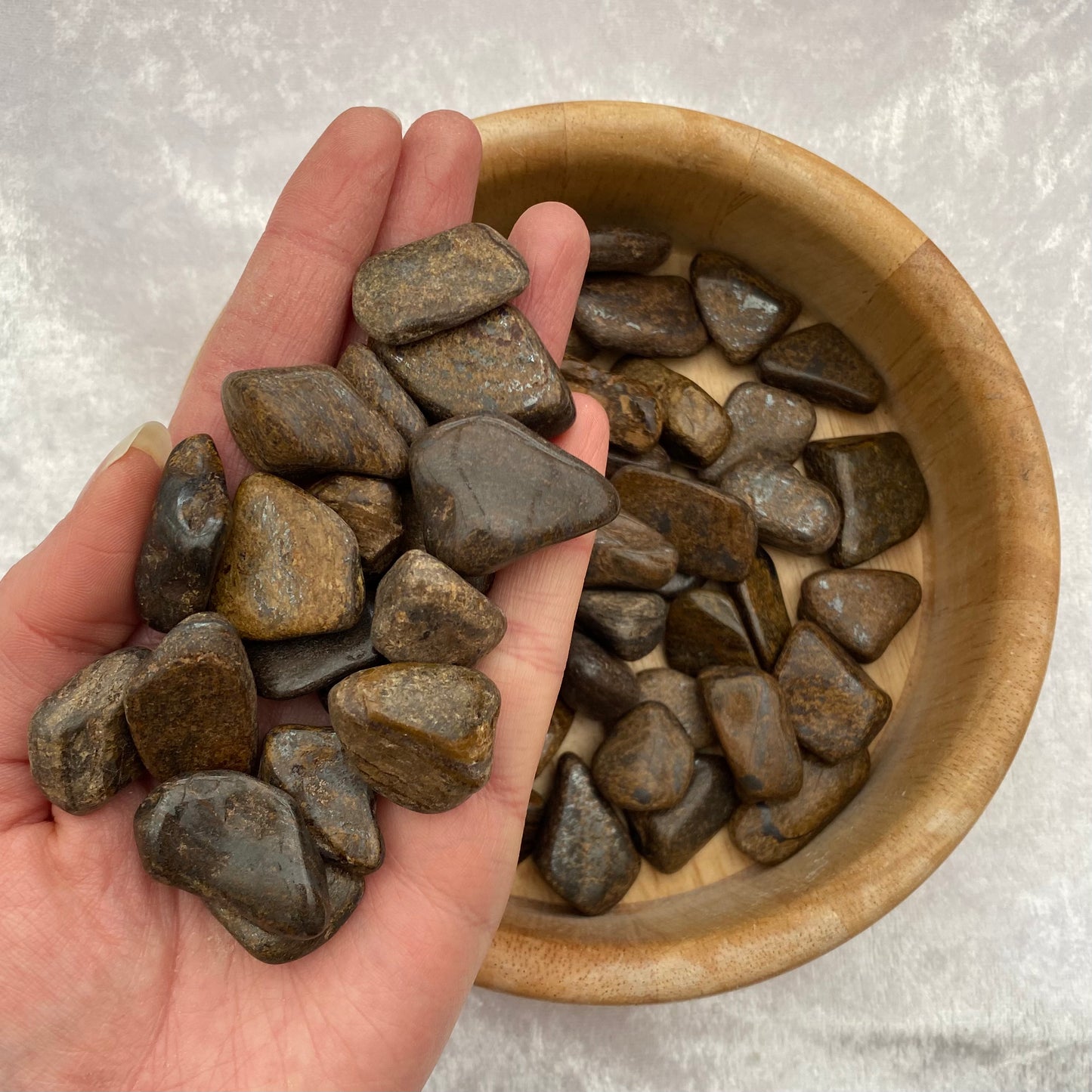 Bronzite tumblestones