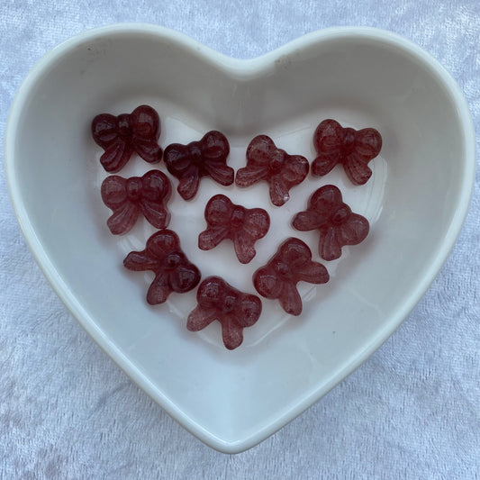 Mini Strawberry Quartz bows