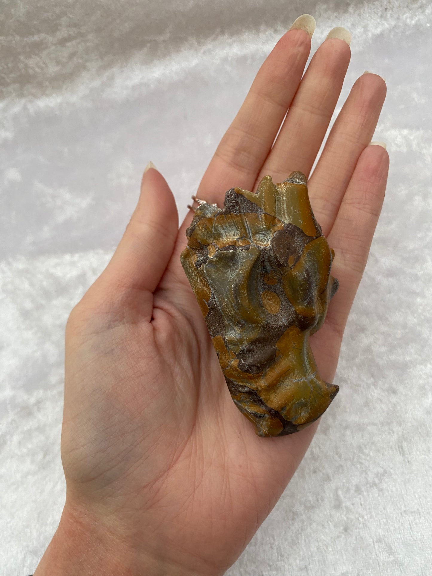 Bamboo Jasper Dragon Head
