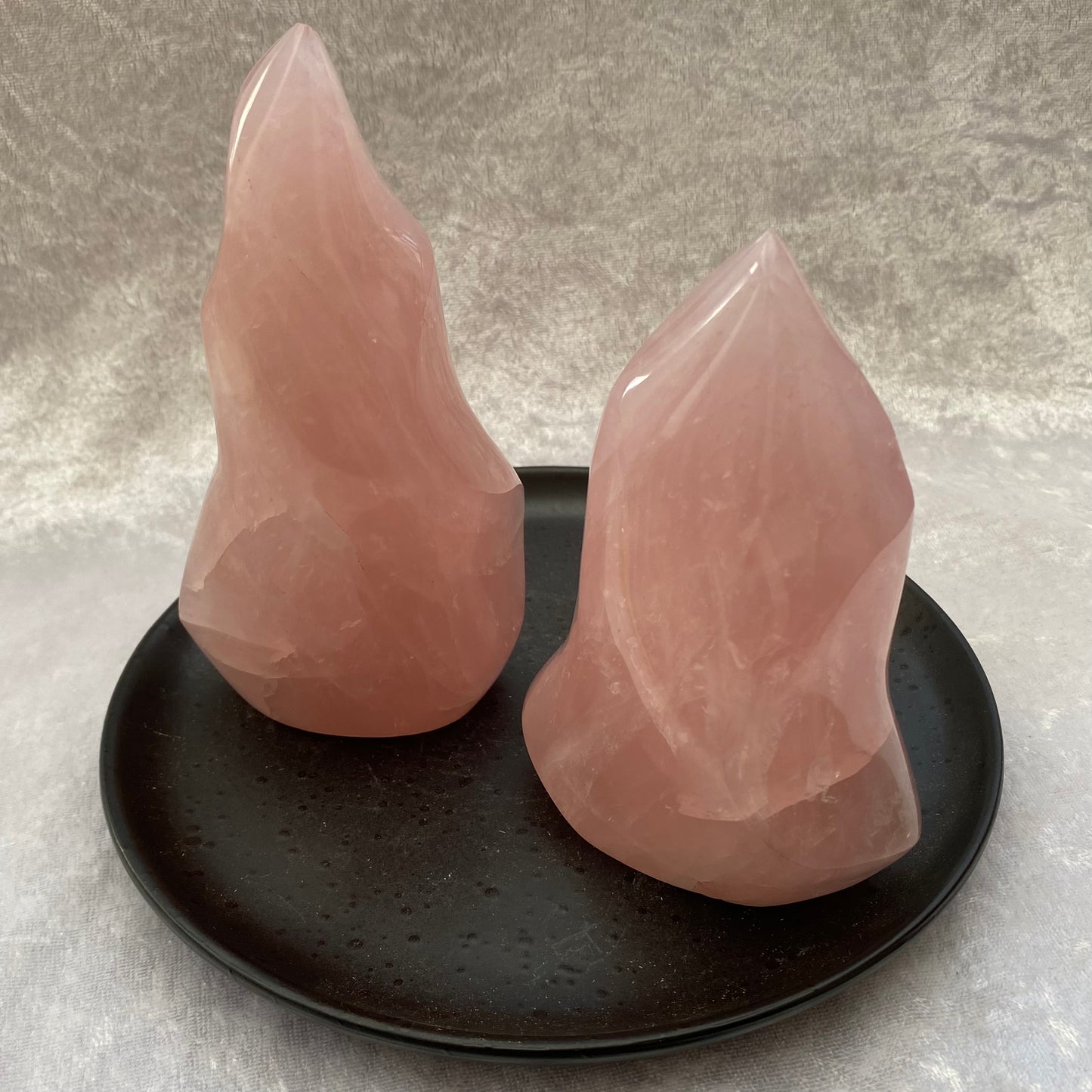 Large Rose Quartz flames