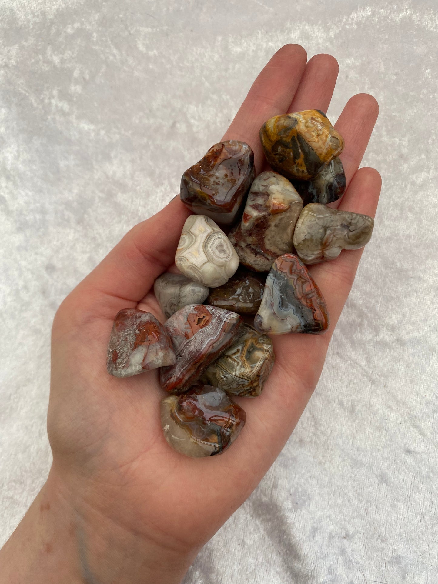 Crazy Lace Agate tumblestones