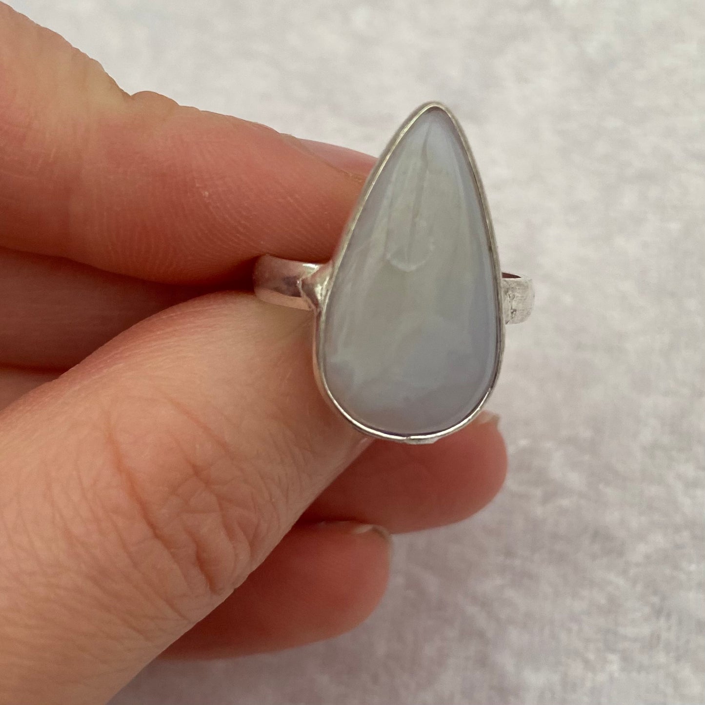 Blue Lace Agate ring