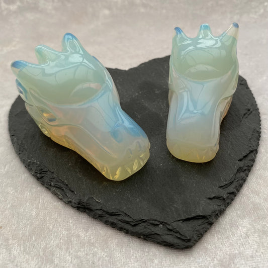 Opalite dragon heads