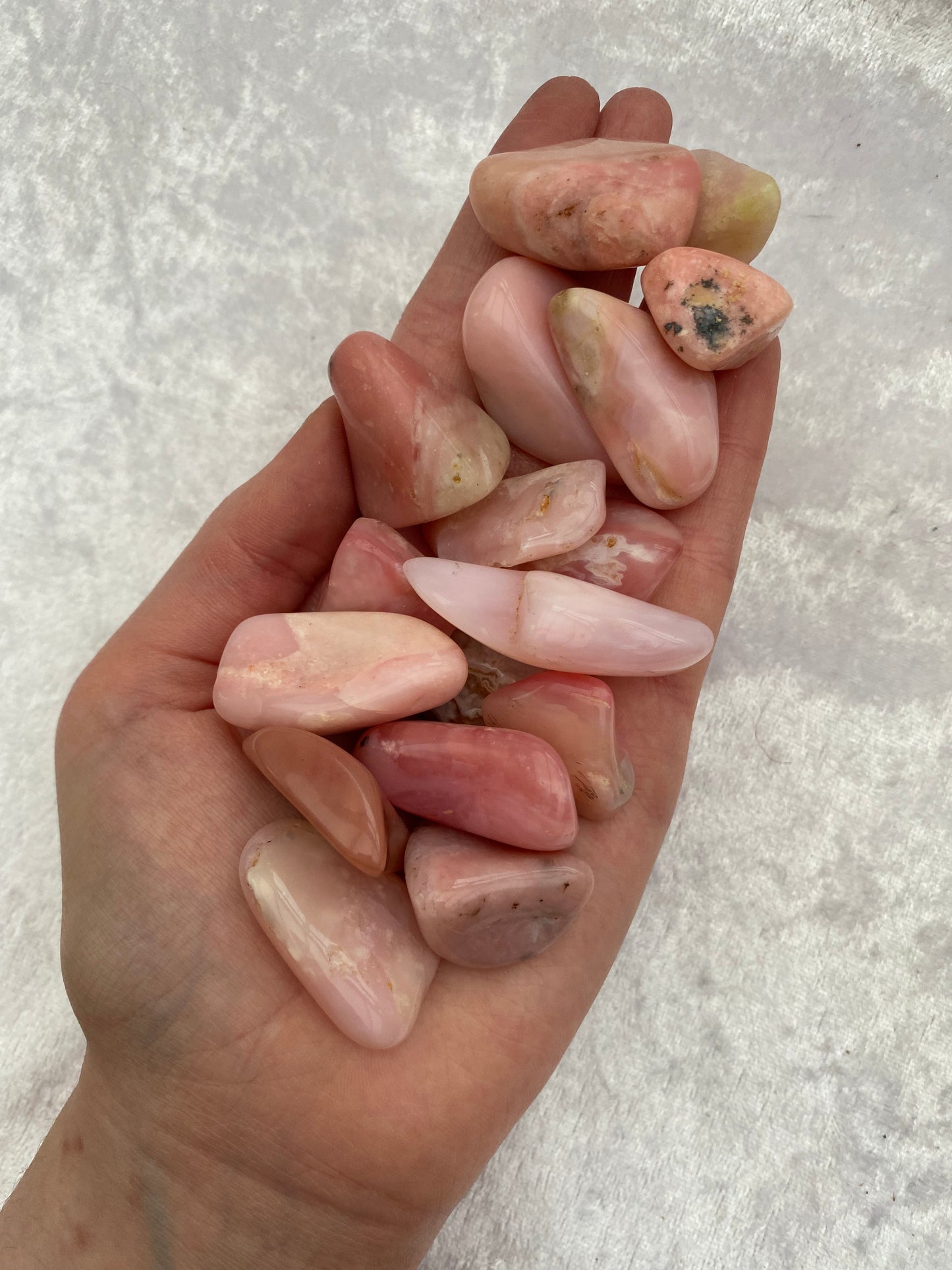 Pink Opal tumblestones