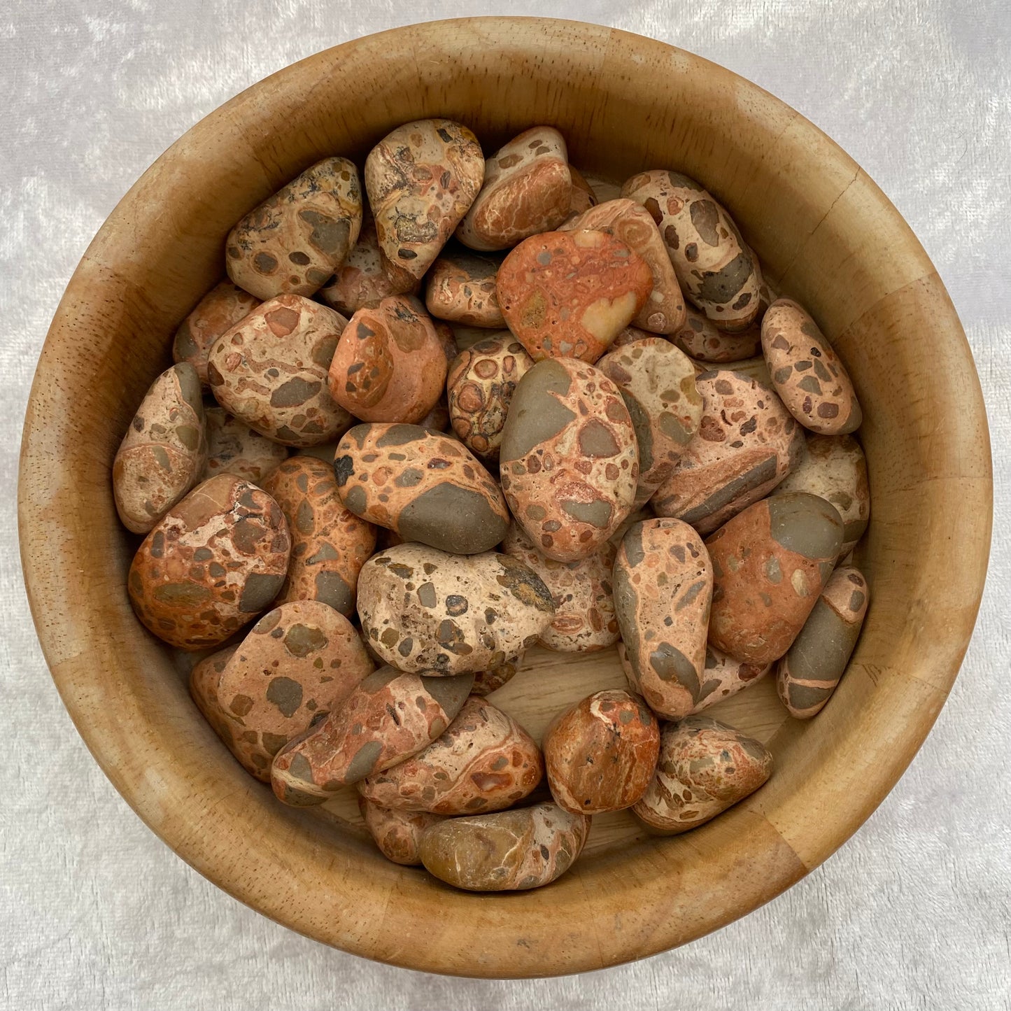 Leopardite tumblestones