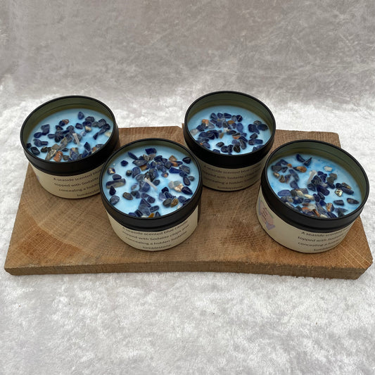 Seaside scented Sodalite candles