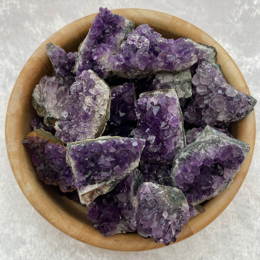 Mini Uruguayan Amethyst clusters