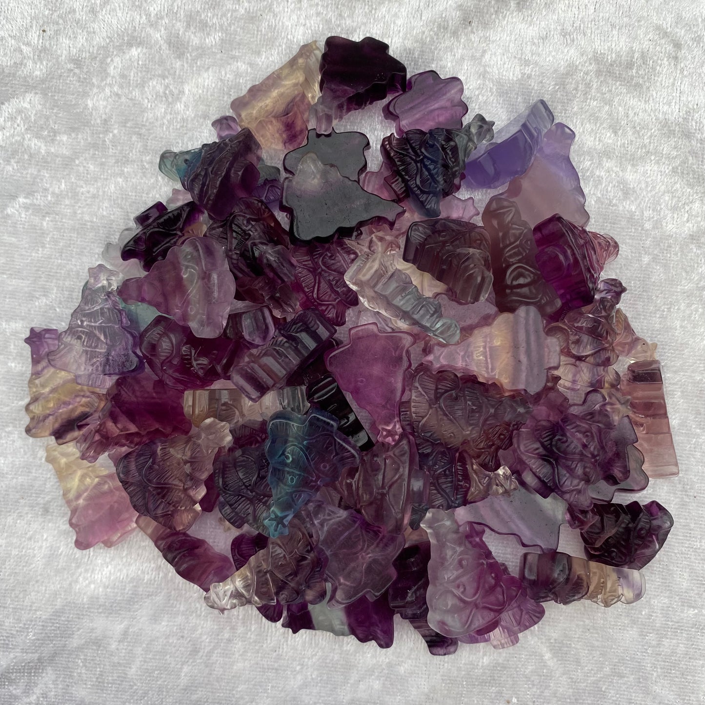 Rainbow Fluorite Christmas Trees