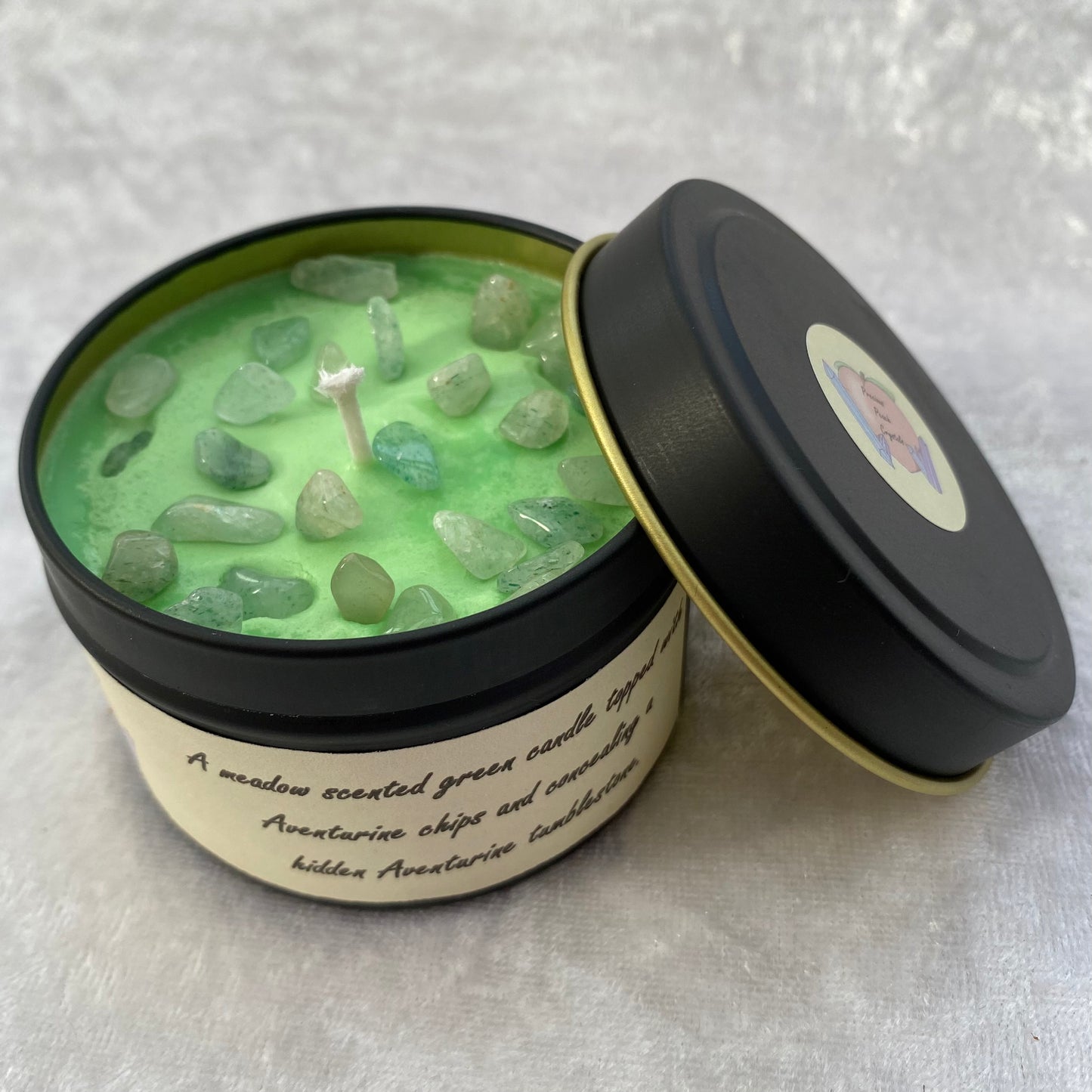 Meadow scented Green Aventurine candles