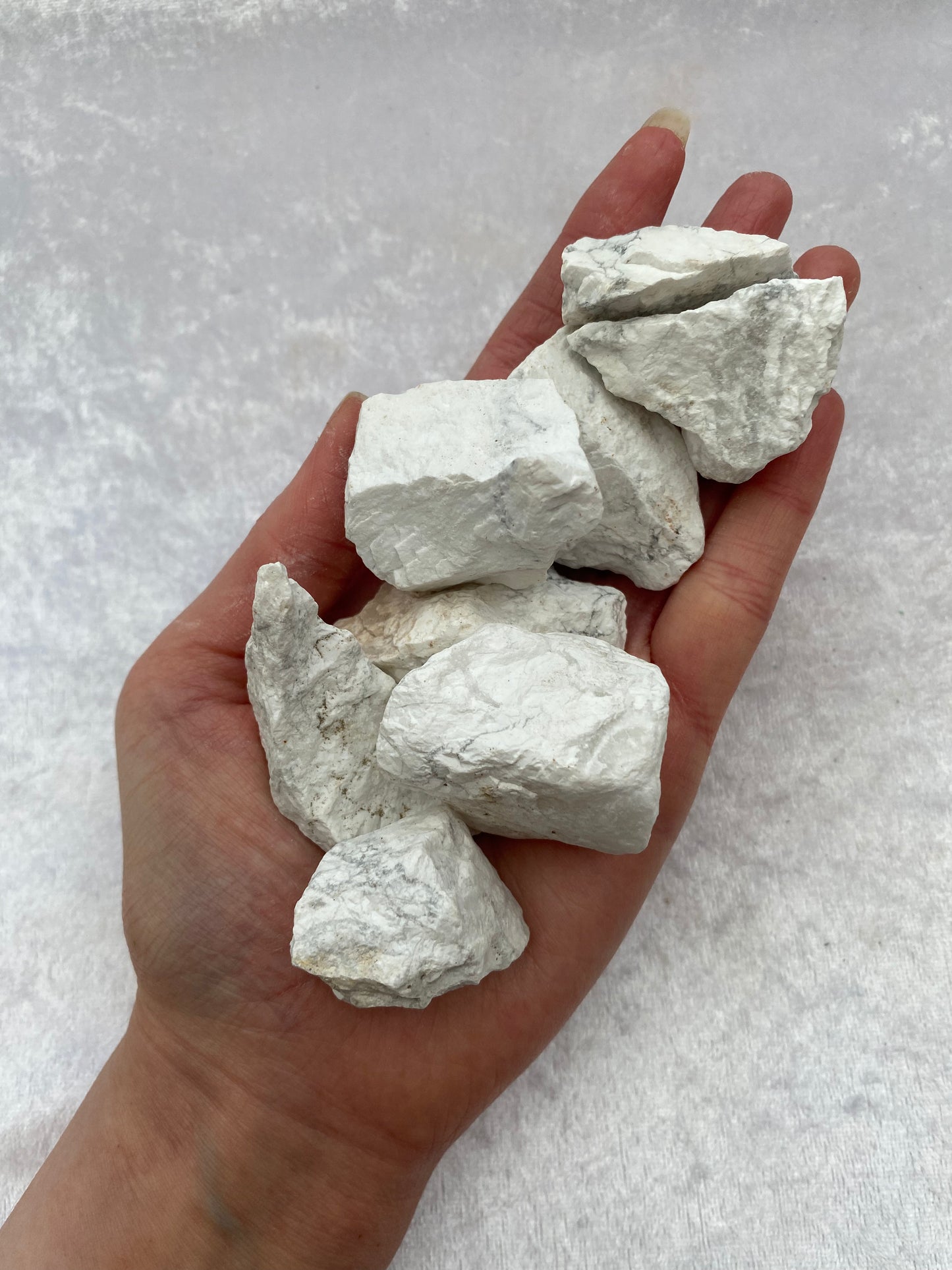 Rough White Howlite chunks