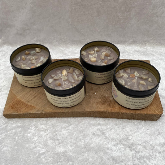 Chocolate scented Moonstone candles