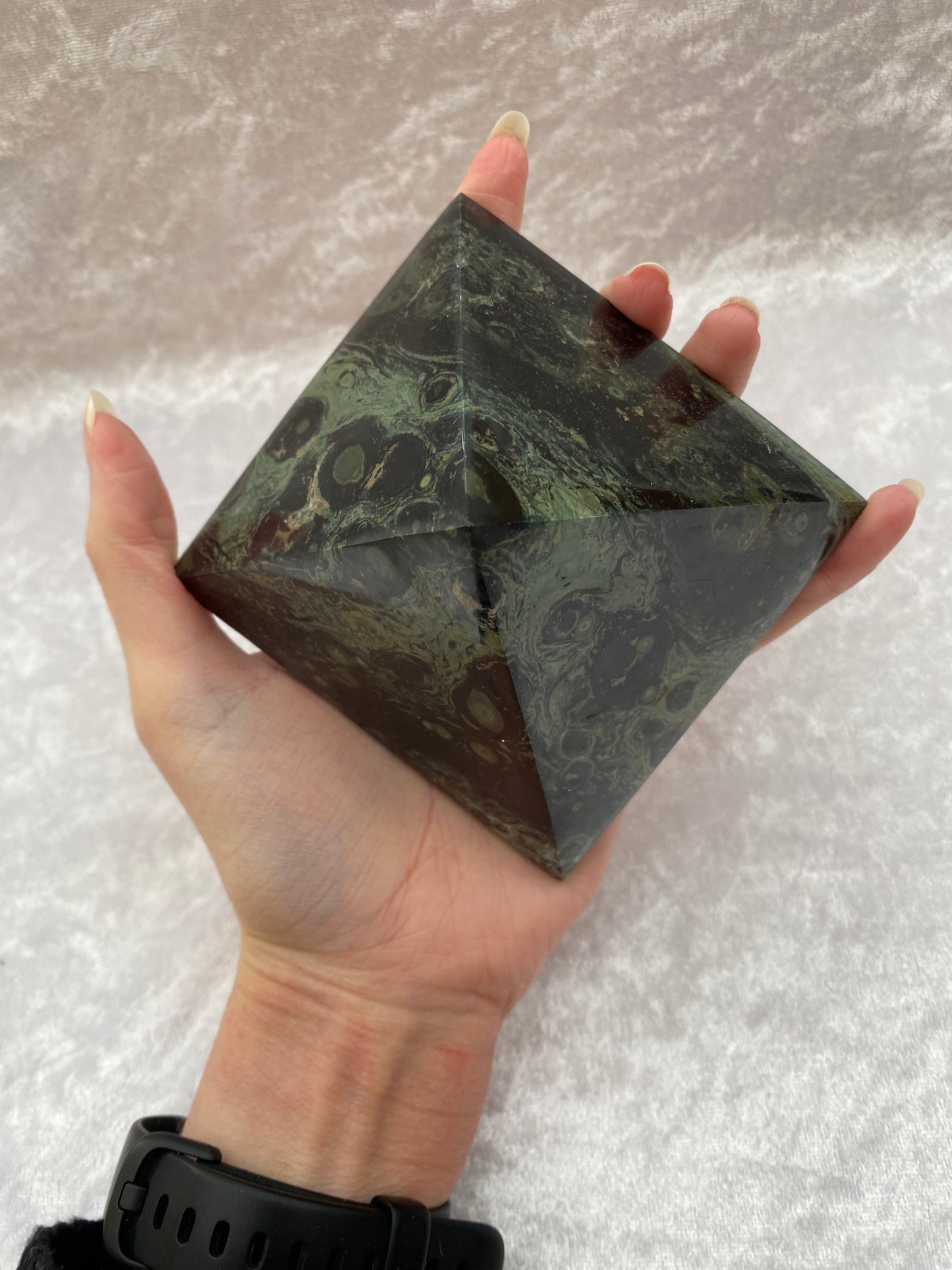 Large Kambaba Jasper pyramids